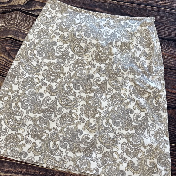 Brooks Brothers Dresses & Skirts - Brooks Brothers 346 Paisley Pencil Skirt Cotton Spandex Lined Size 14